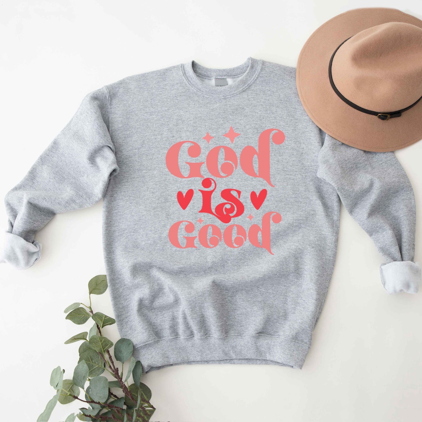 God Is Good Hearts | Sweatshirt