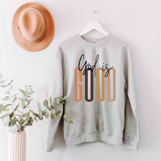 God Is Good Cursive | Sweatshirt