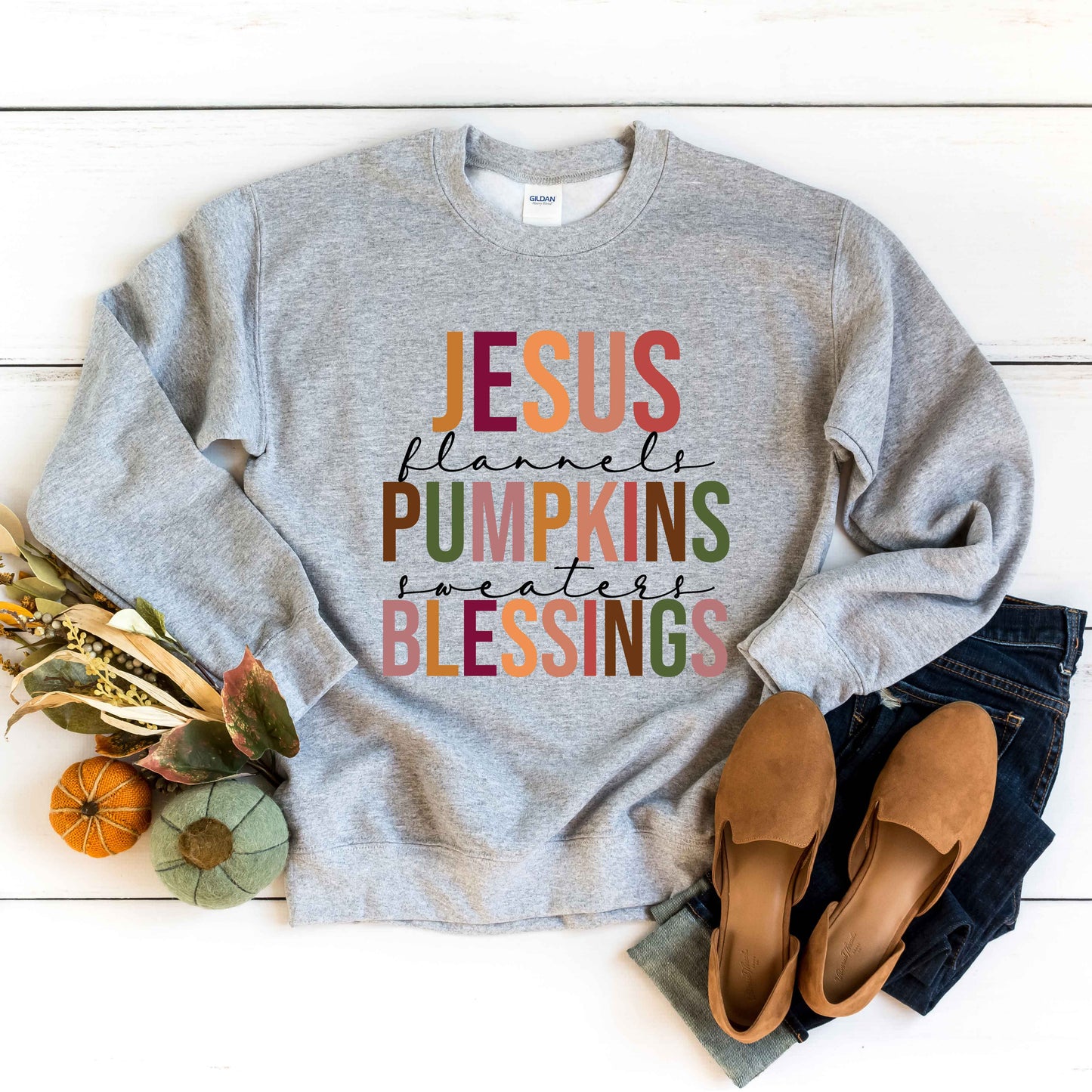 Jesus Pumpkins Blessings | Sweatshirt