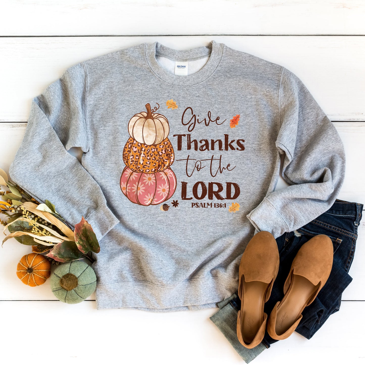 Give Thanks Pumpkins | Sweatshirt