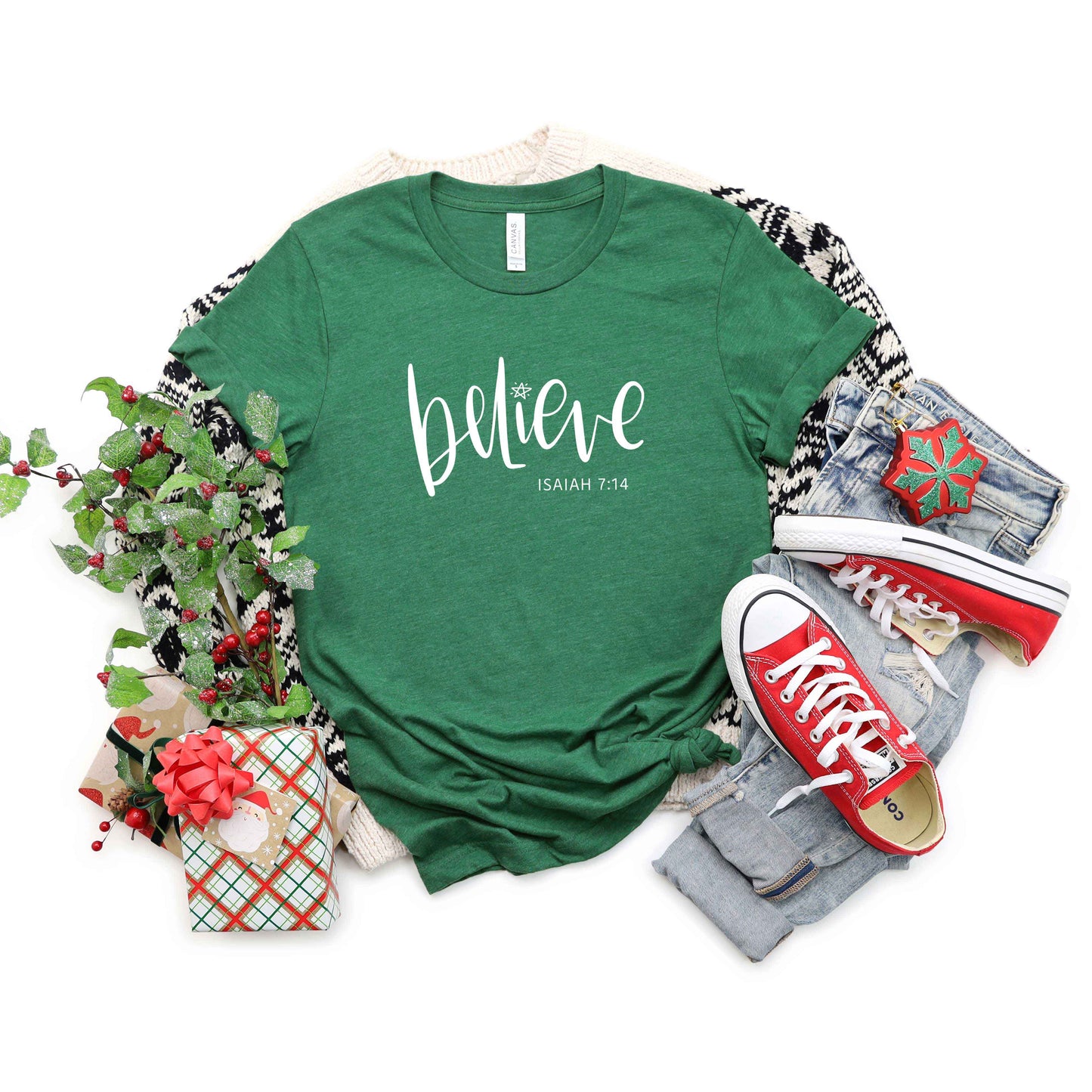 Believe Scripture | Short Sleeve Crew Neck