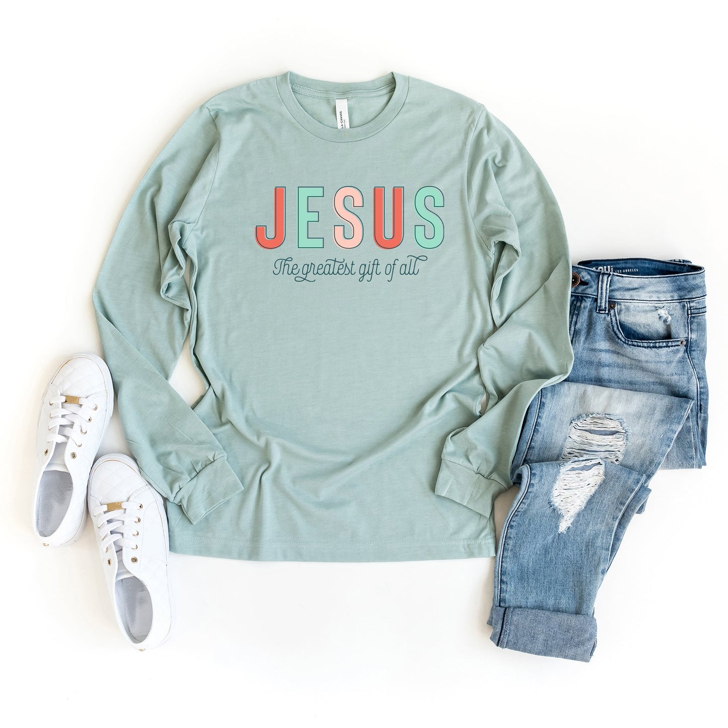 Jesus The Greatest Gift | Long Sleeve Crew Neck