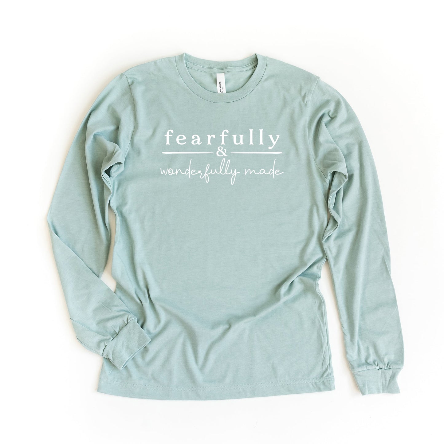 Fearfully And Wonderfully Made Stripe | Long Sleeve Crew Neck