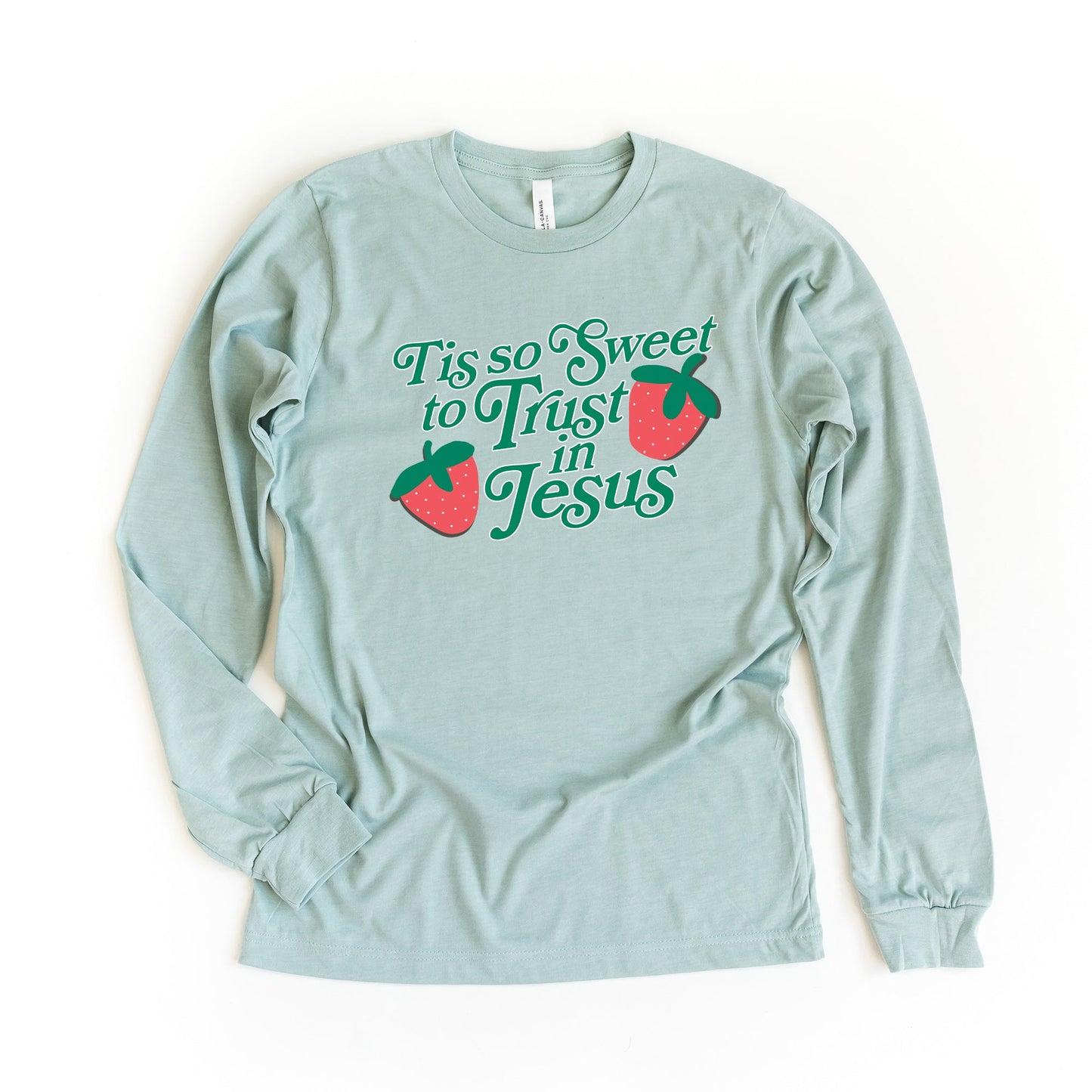 Tis So Sweet To Trust In Jesus | Long Sleeve Crew Neck