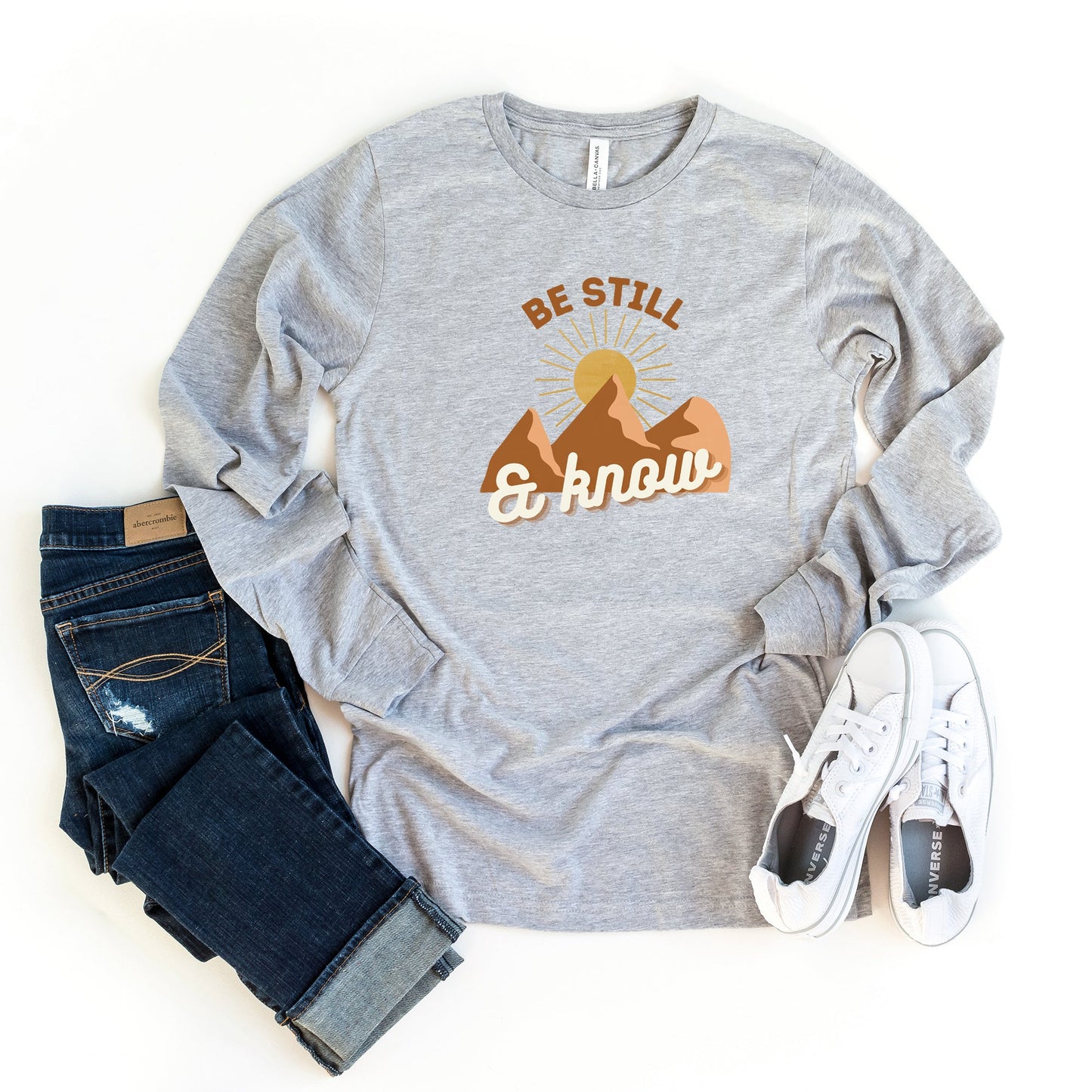 Be Still And Know Mountains | Long Sleeve Crew Neck