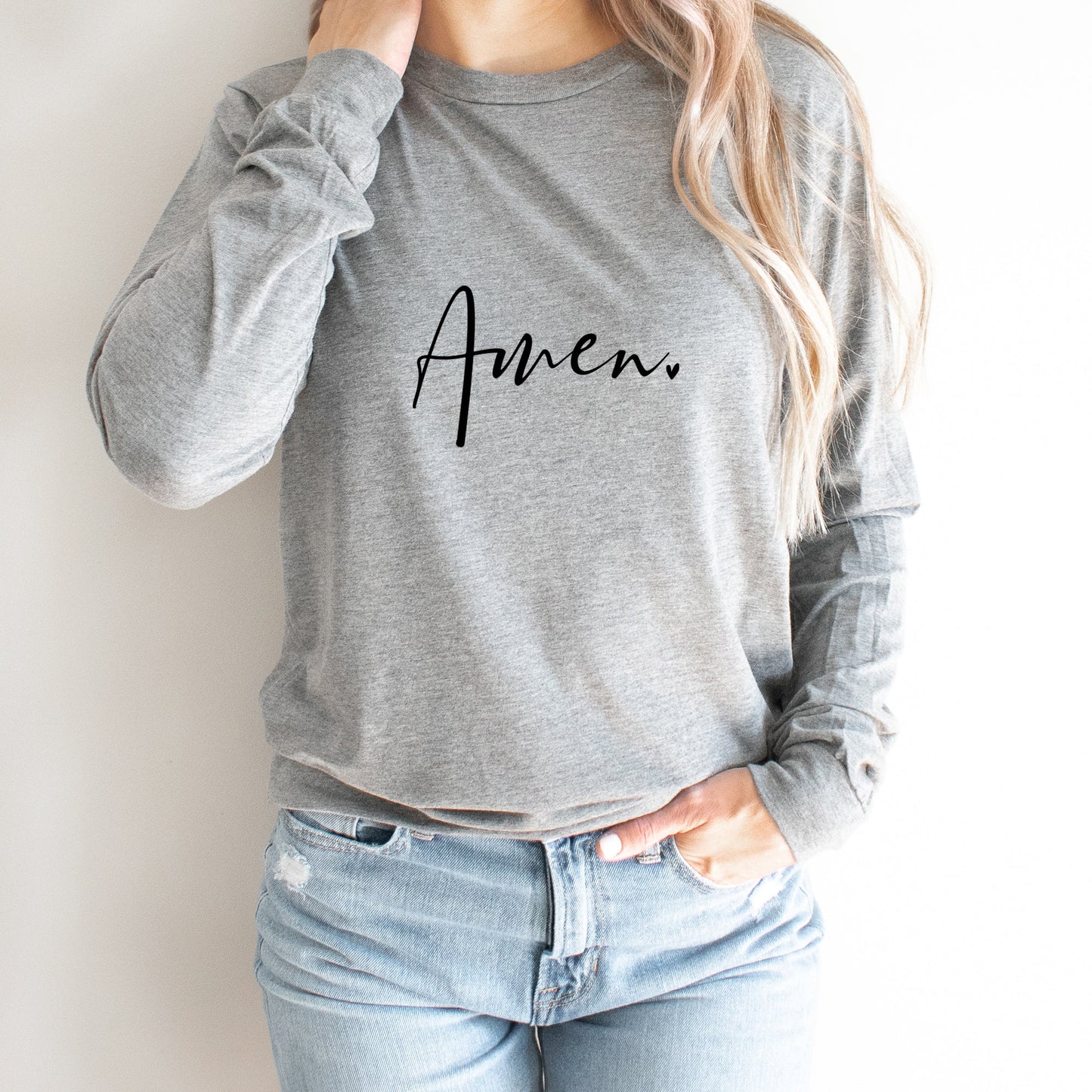 Amen Heart | Long Sleeve Crew Neck