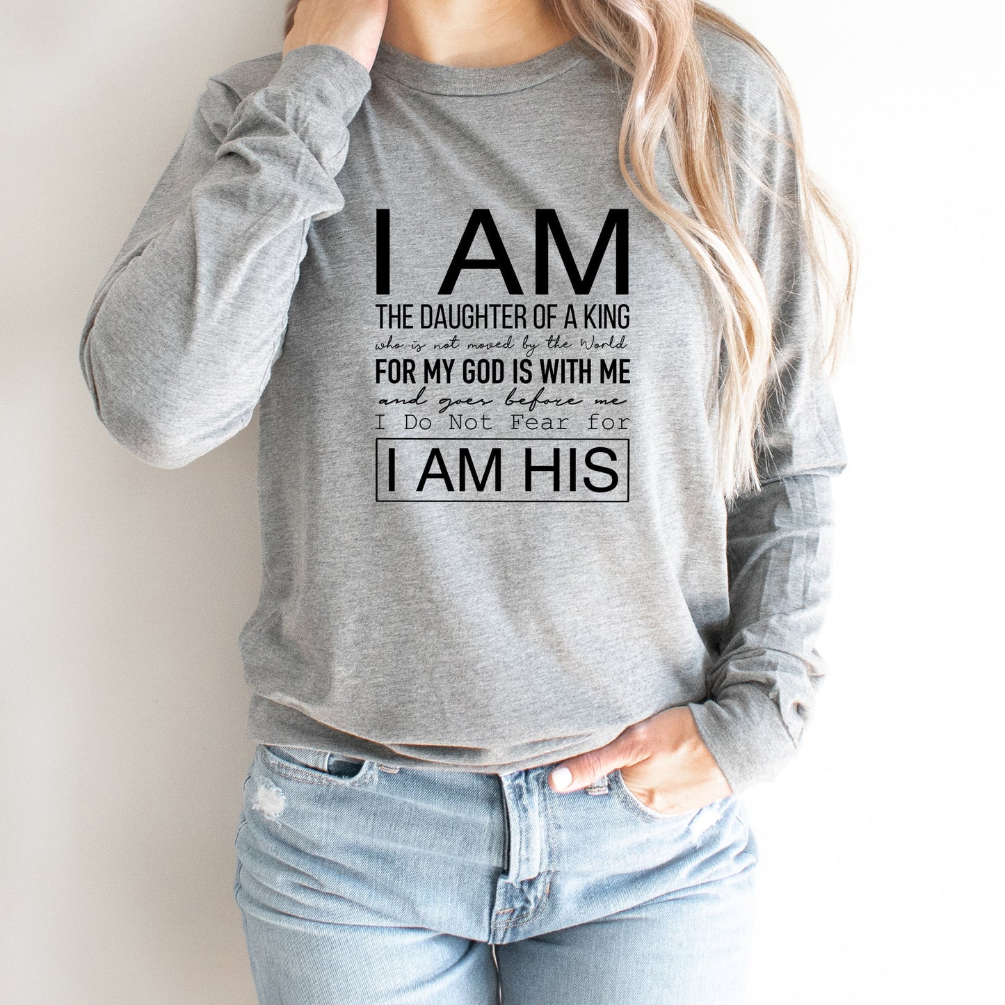 I Am The Daughter Of The King | Long Sleeve Crew Neck