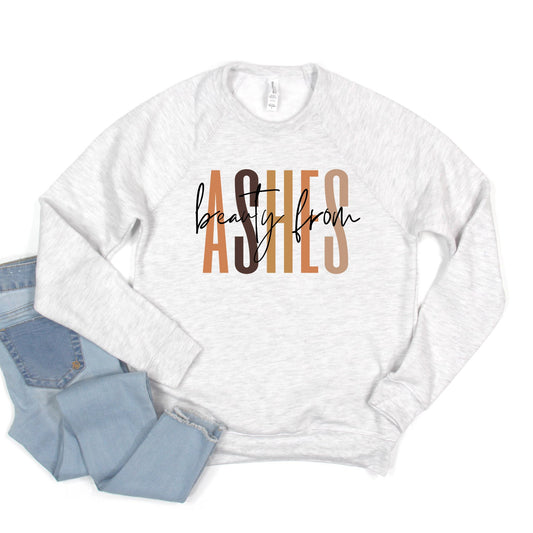 Beauty From Ashes Cursive | Bella Canvas Sweatshirt