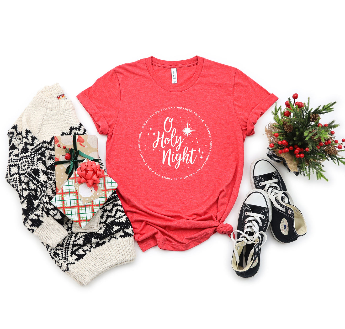 Holy Night Stars | Short Sleeve Crew Neck