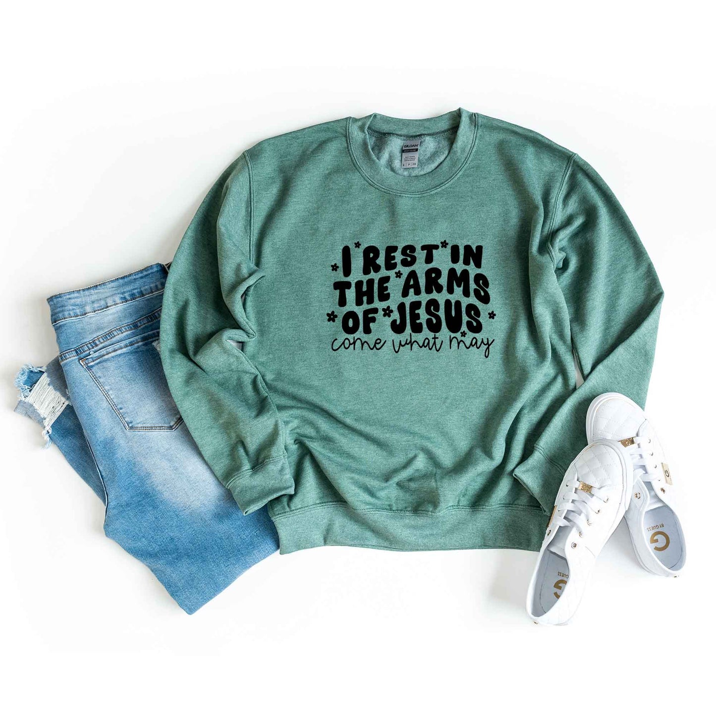 I Rest In The Arms Of Jesus | Sweatshirt