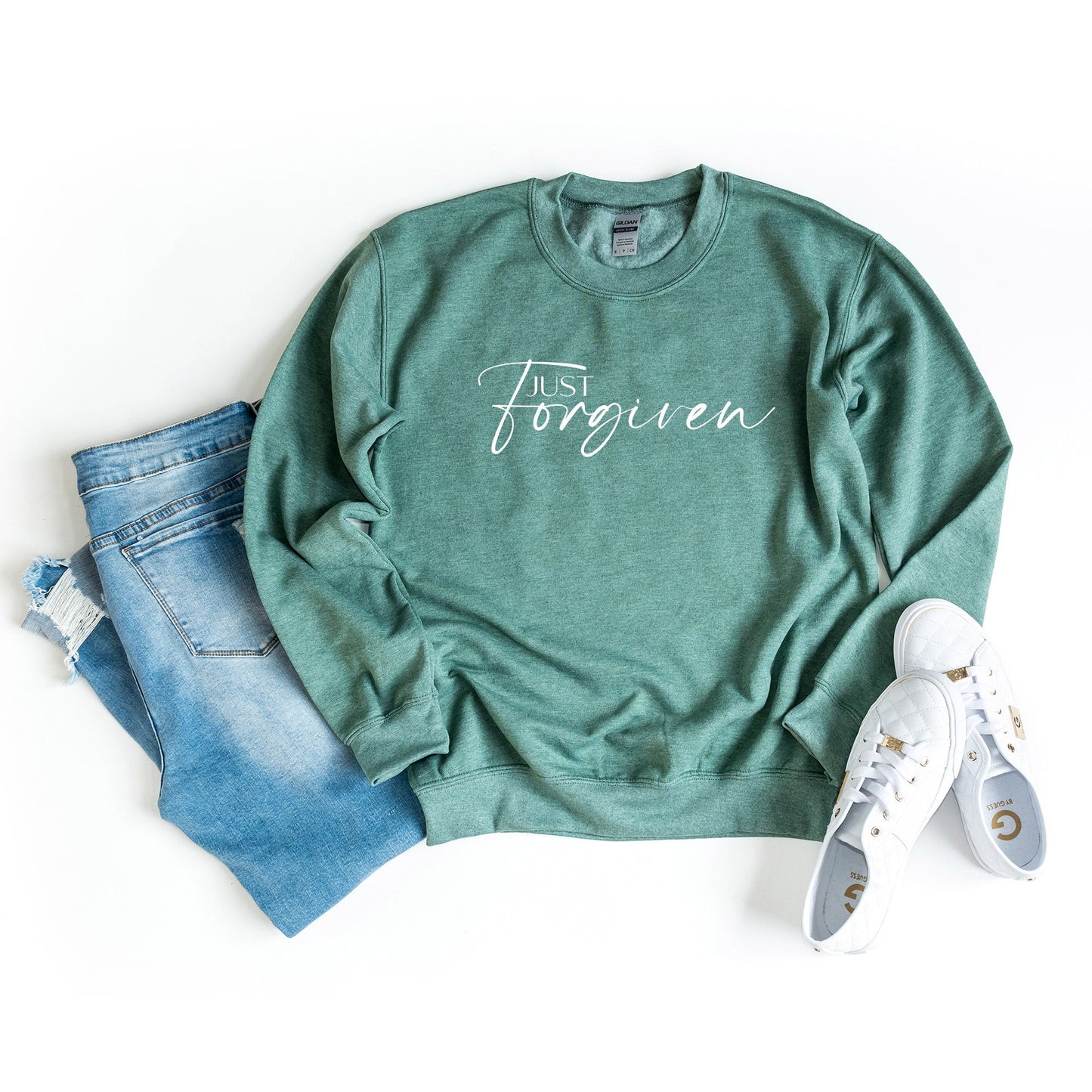 Just Forgiven Cursive | Sweatshirt