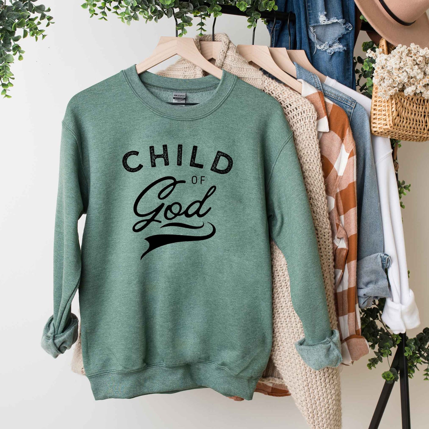 Child Of God Distressed | Sweatshirt