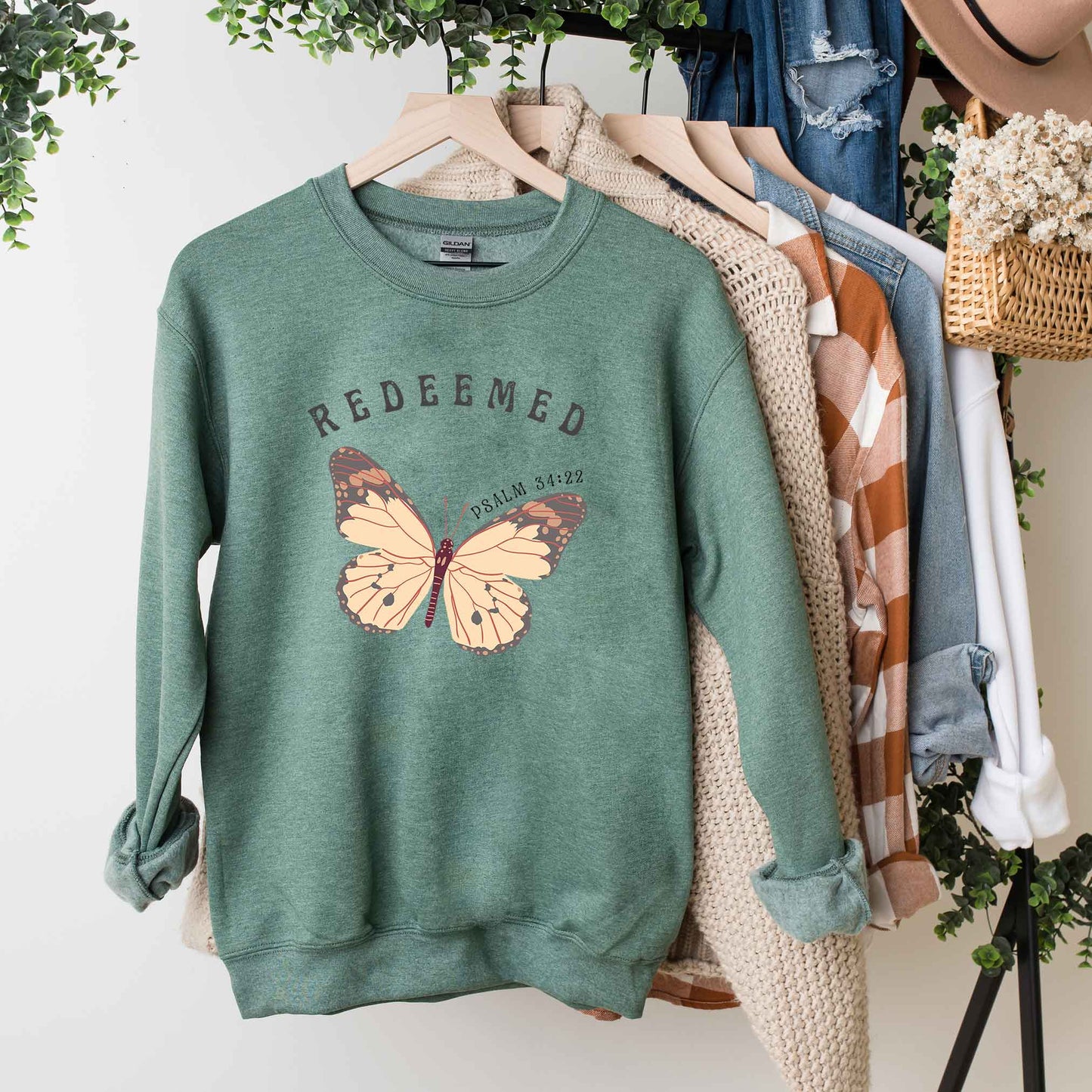 Redeemed Boho Butterfly | Sweatshirt