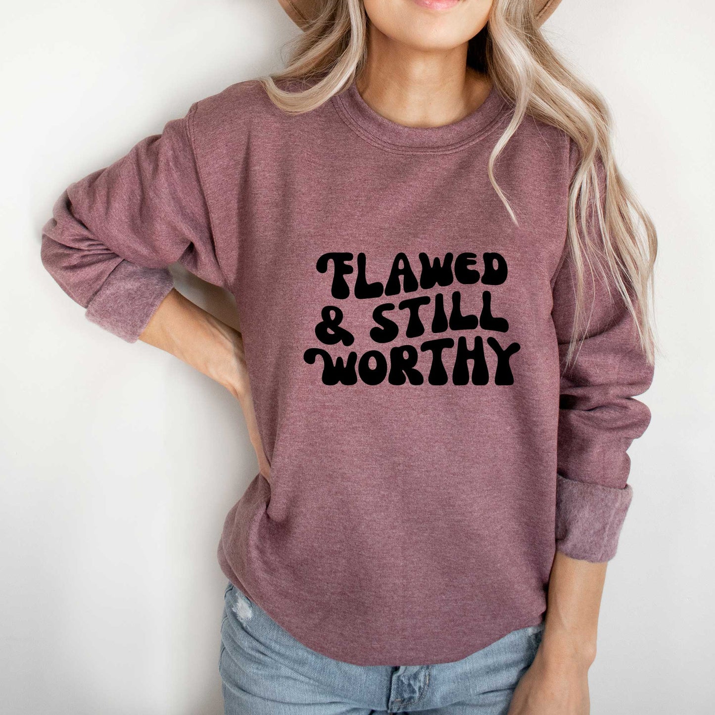 Retro Flawed And Still Worthy | Sweatshirt