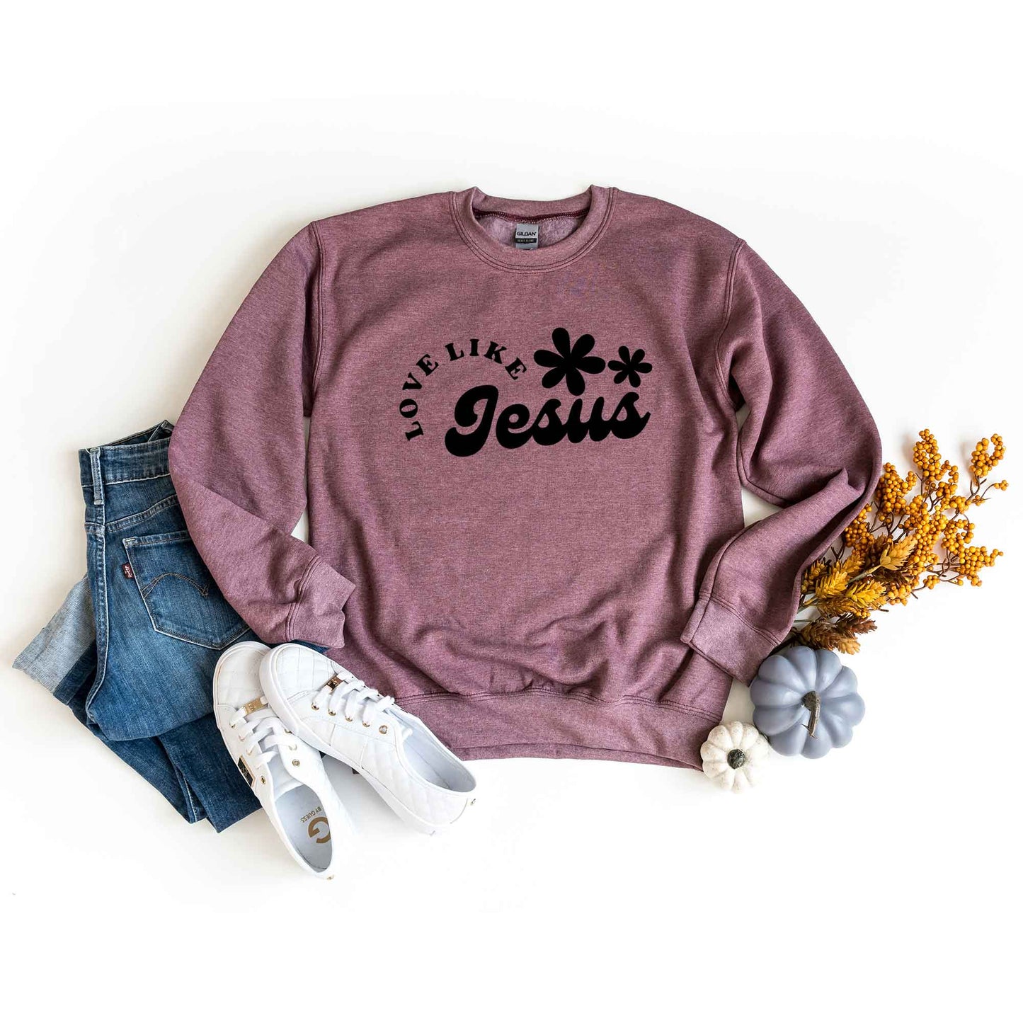 Love Like Jesus Flowers | Sweatshirt