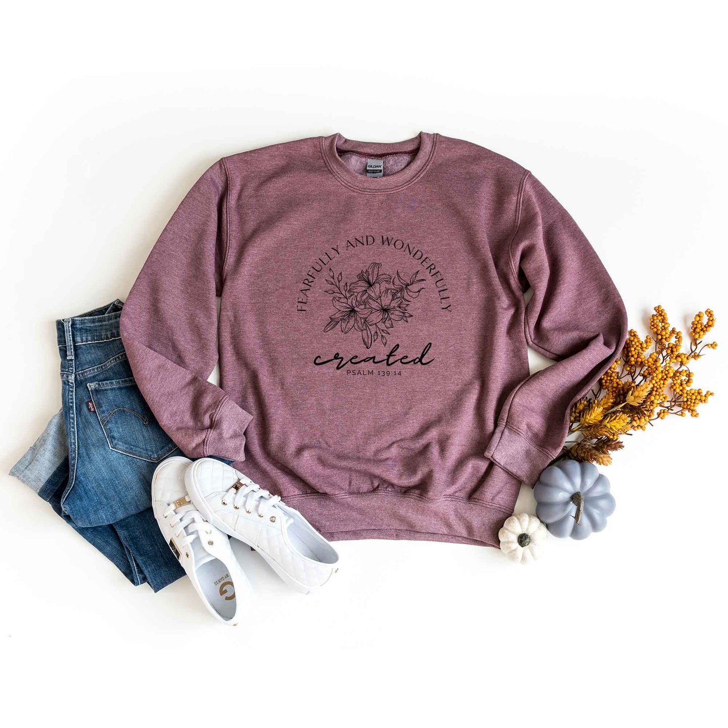 Fearfully And Wonderfully Created Flowers | Sweatshirt