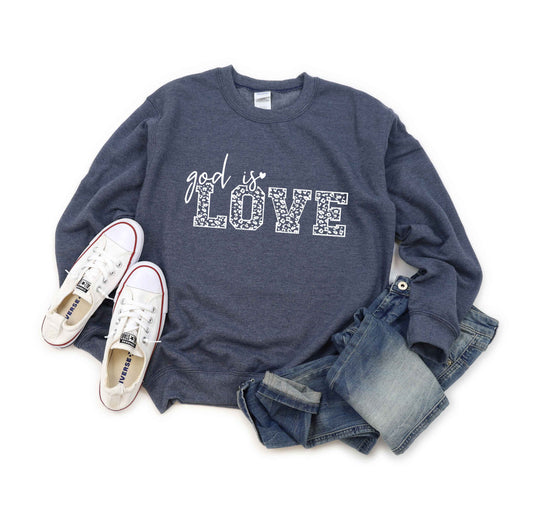 God Is Love Leopard | Sweatshirt