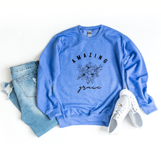 Floral Amazing Grace | Sweatshirt