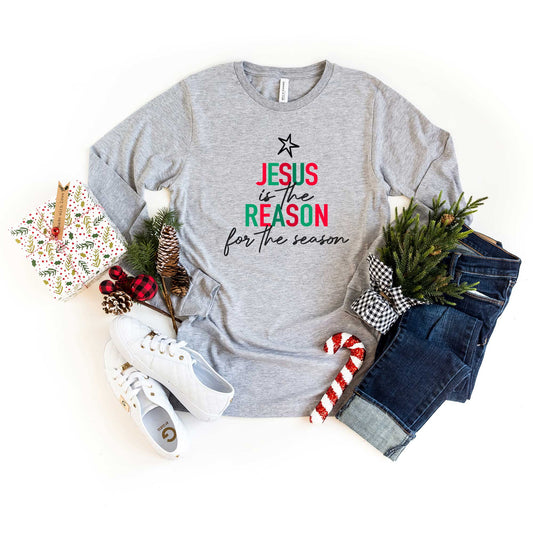 Reason For The Season Colorful | Long Sleeve Crew Neck