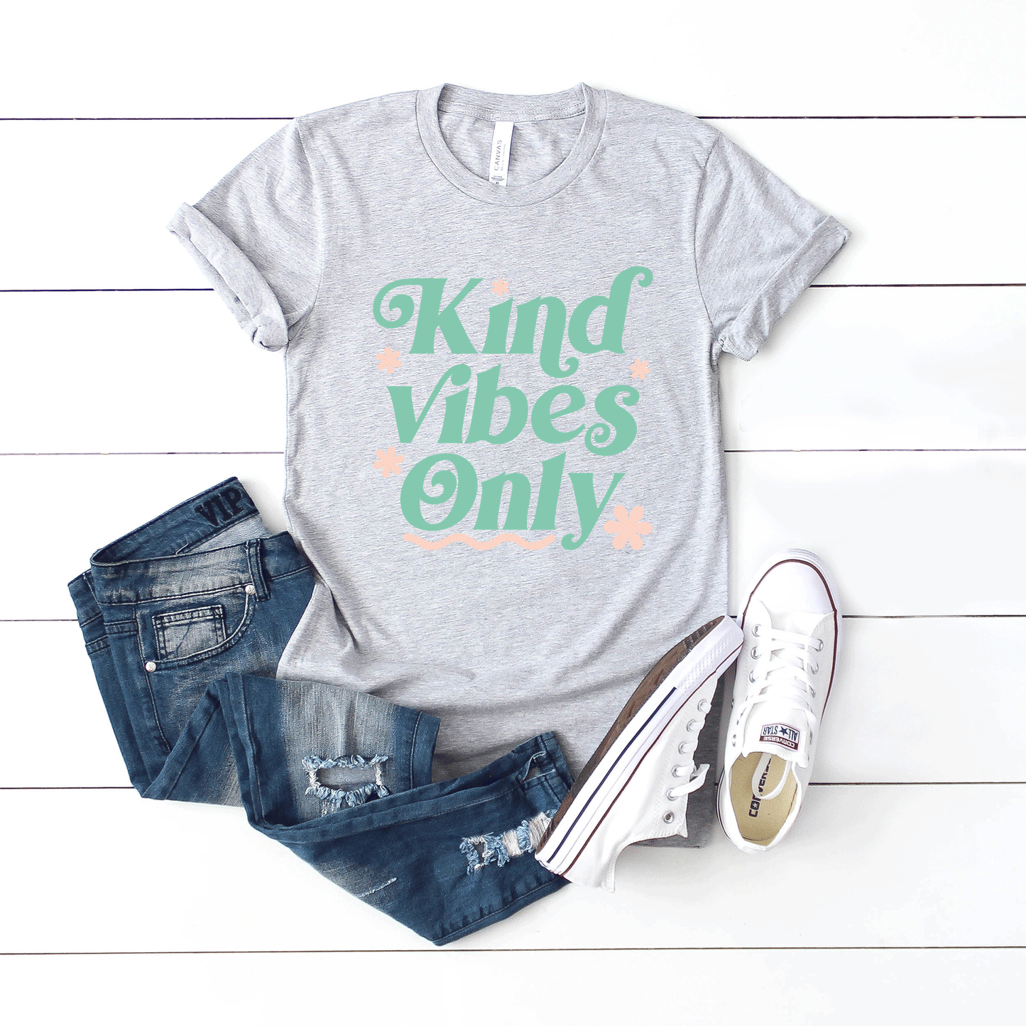 Kind Vibes Only | Short Sleeve Crew Neck