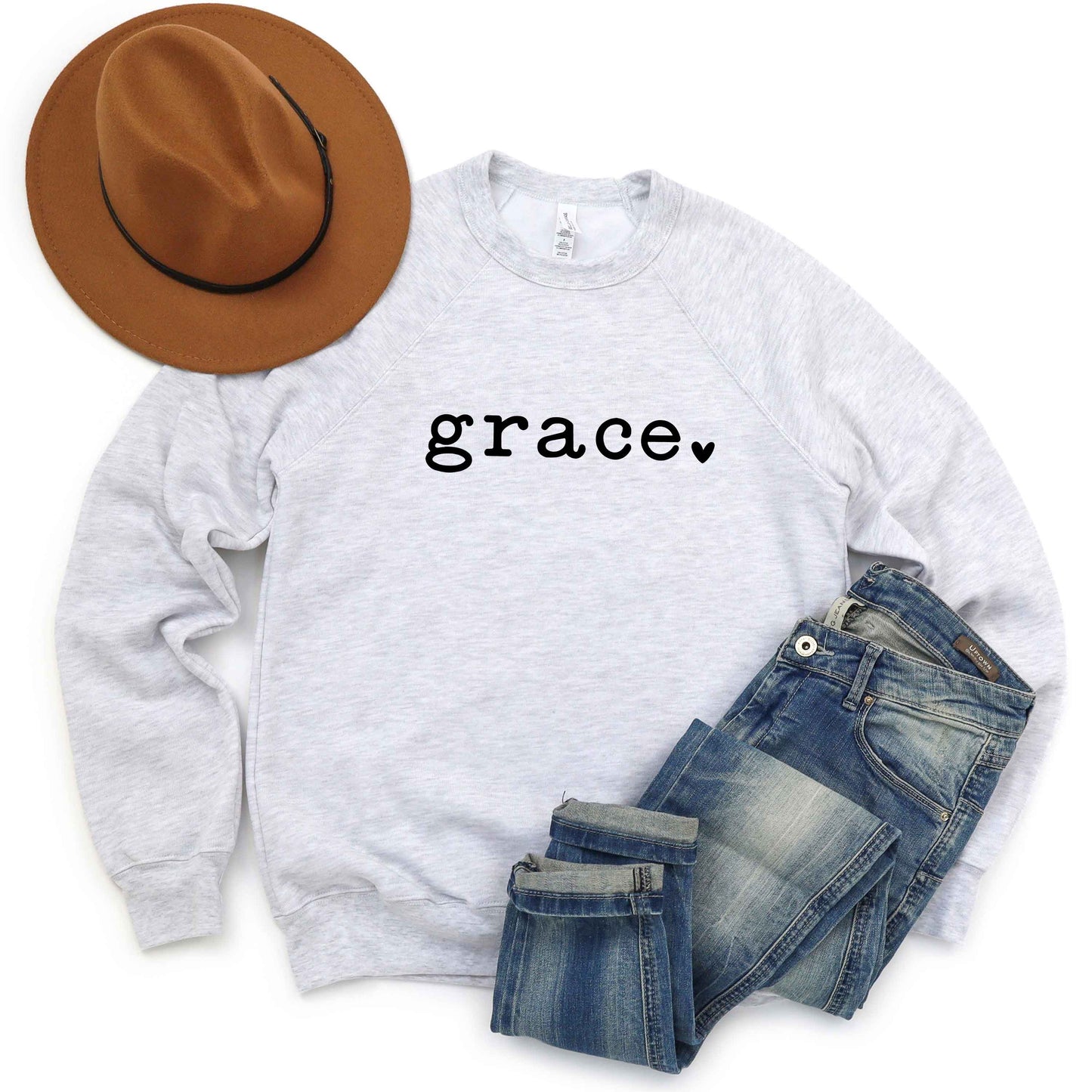 Grace Heart | Bella Canvas Premium Sweatshirt