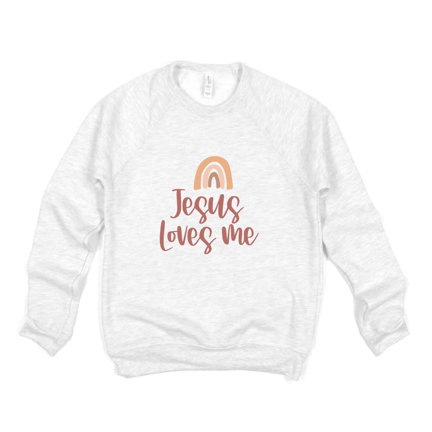 Jesus Loves Me Rainbow | Bella Canvas Premium Sweatshirt