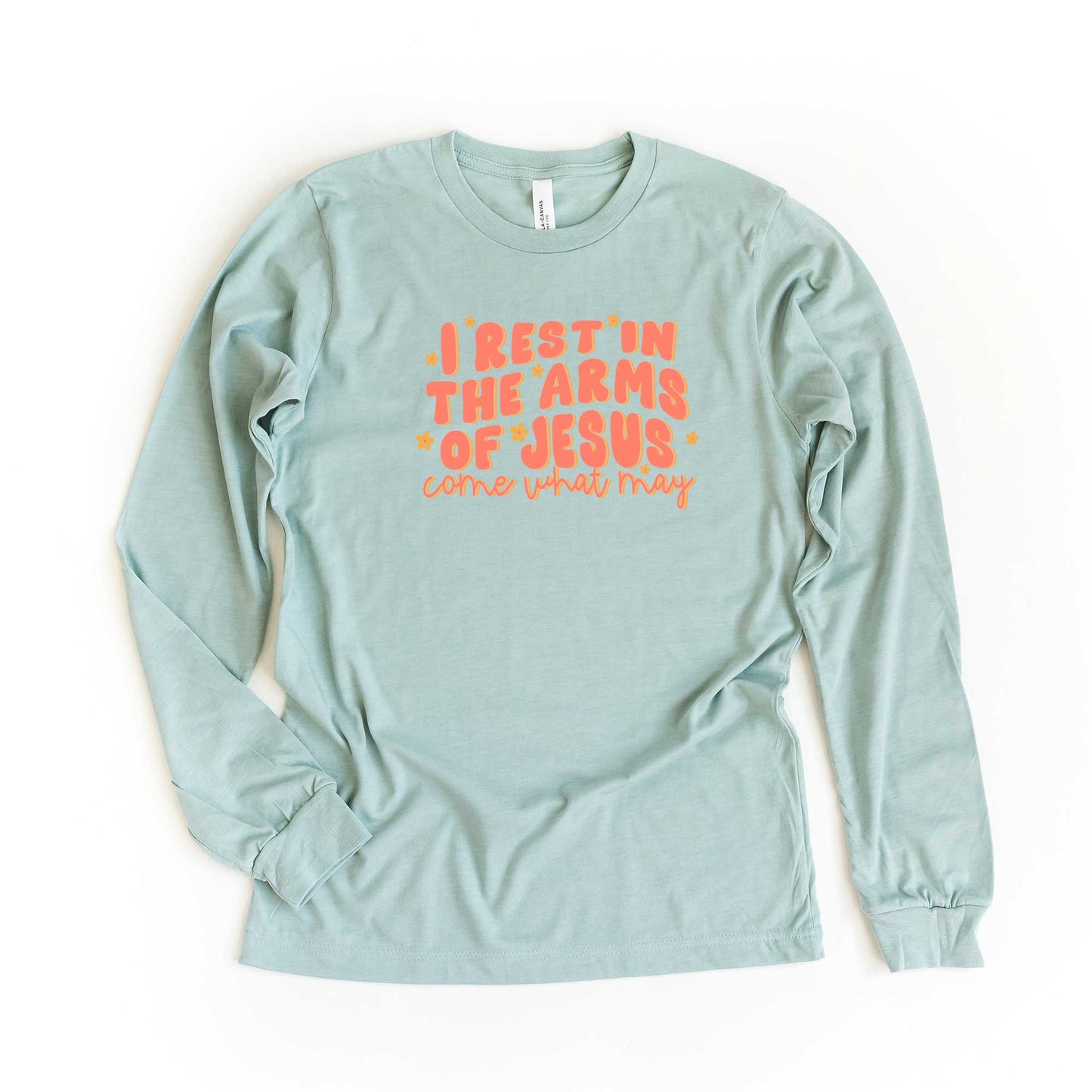 Rest Arms Of Jesus  | Long Sleeve Crew Neck