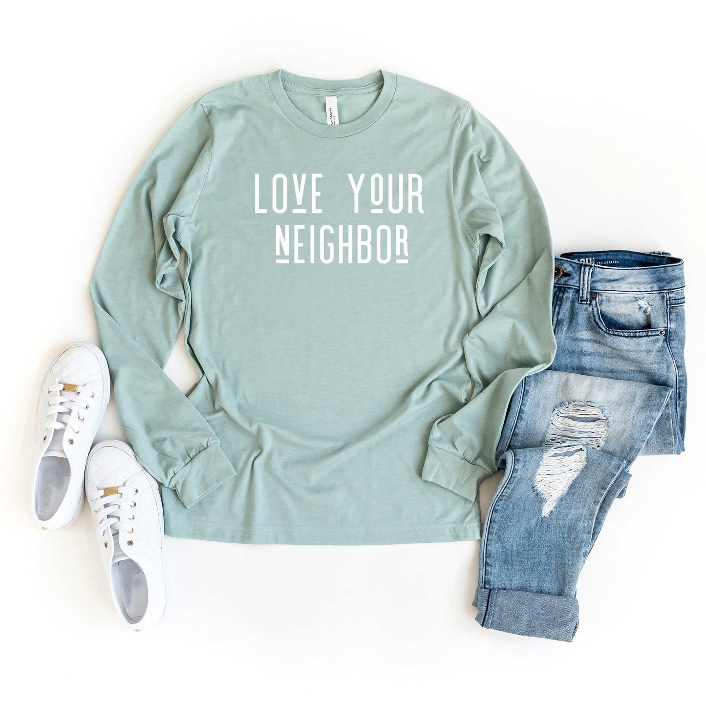 Love Your Neighbor | Long Sleeve Crew Neck