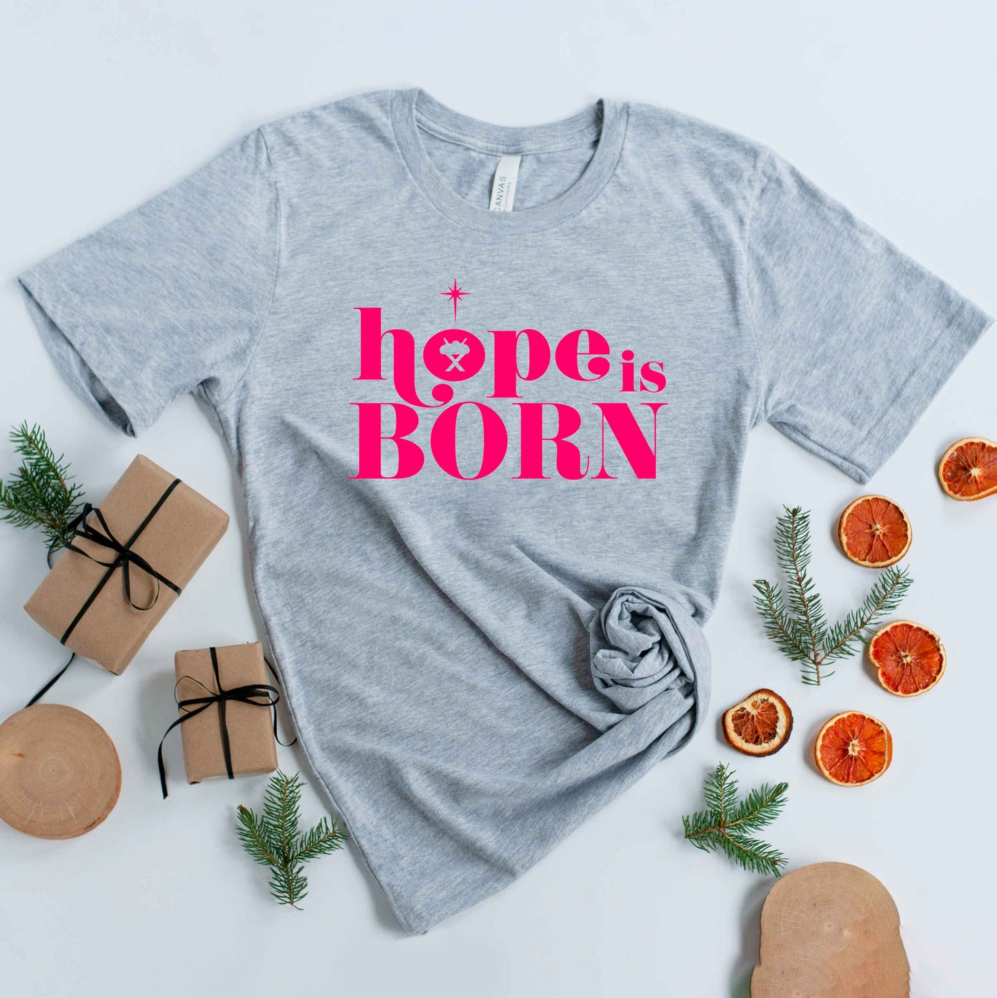 Hope Is Born Manger | Short Sleeve Crew Neck