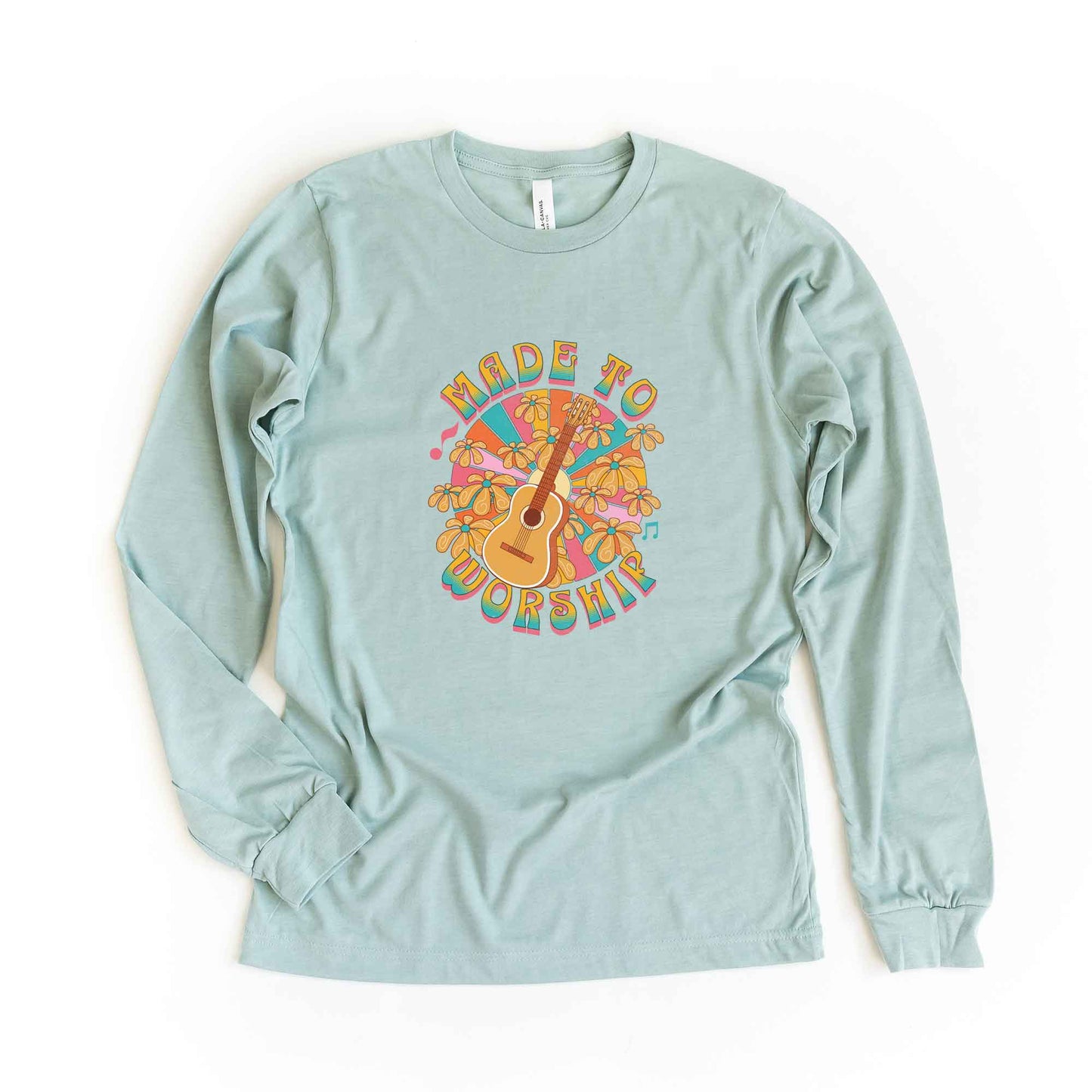 Made To Worship Guitar | Long Sleeve Crew Neck