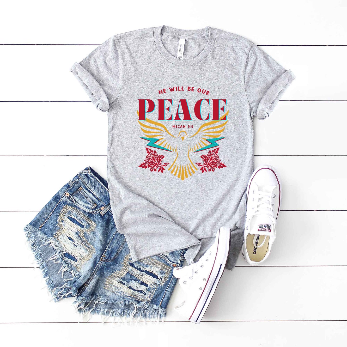 He Will Be Our Peace | Short Sleeve Crew Neck