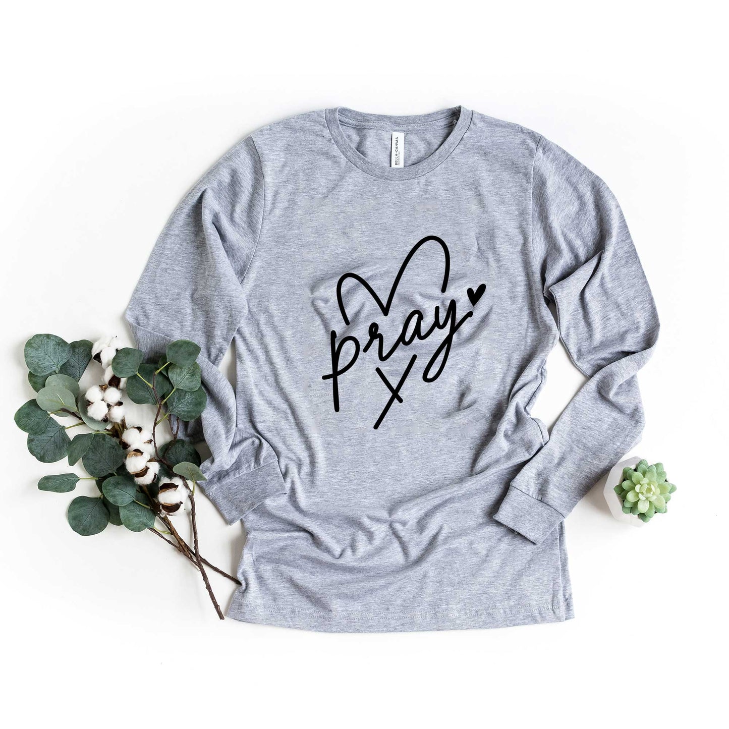 Pray Heart | Long Sleeve Crew Neck