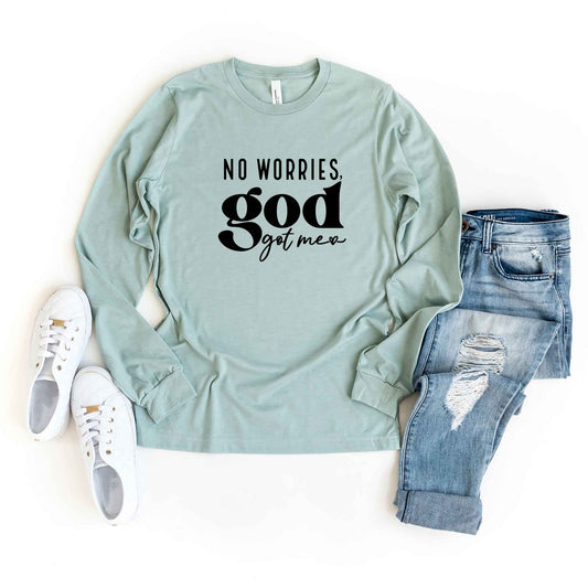 No Worries God Got Me | Long Sleeve Crew Neck