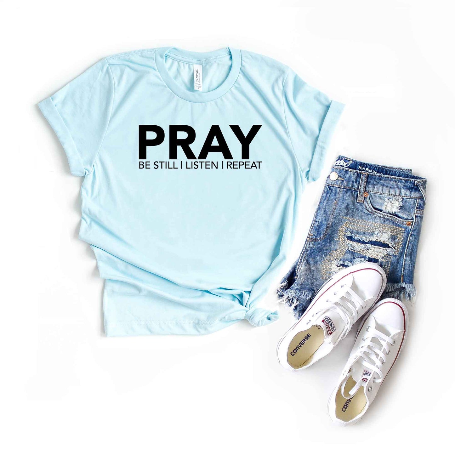 Pray Be Still | Short Sleeve Crew Neck