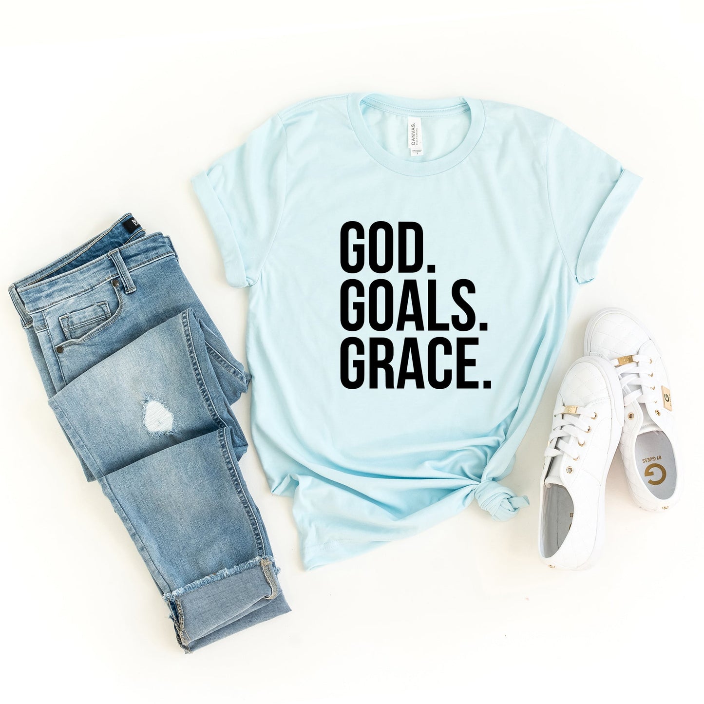 God Goals Grace | Short Sleeve Crew Neck