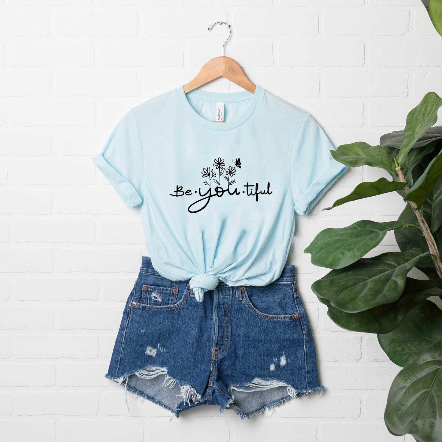 Be_You_Tiful Flowers | Short Sleeve Crew Neck