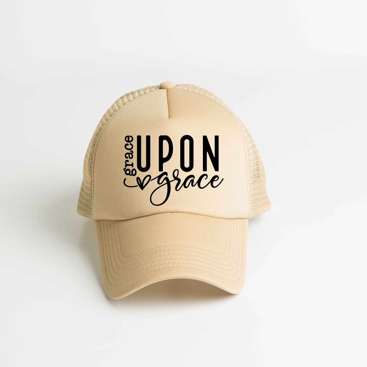 Grace Upon Grace Heart | Foam Trucker Hat