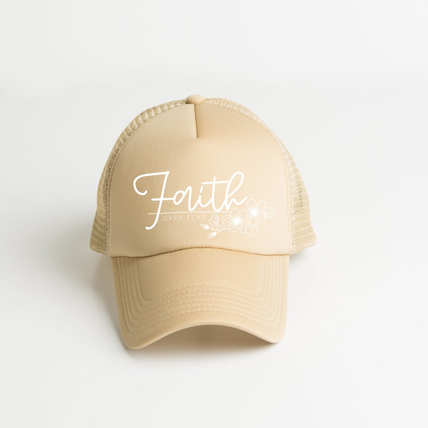 Faith Over Fear Floral | Foam Trucker Hat