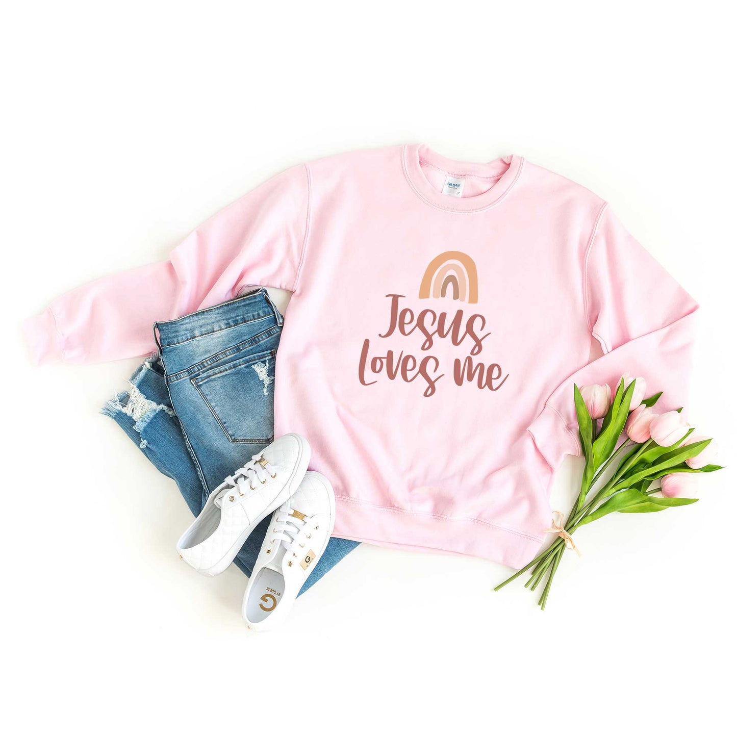 Jesus Loves Me Rainbow | Sweatshirt