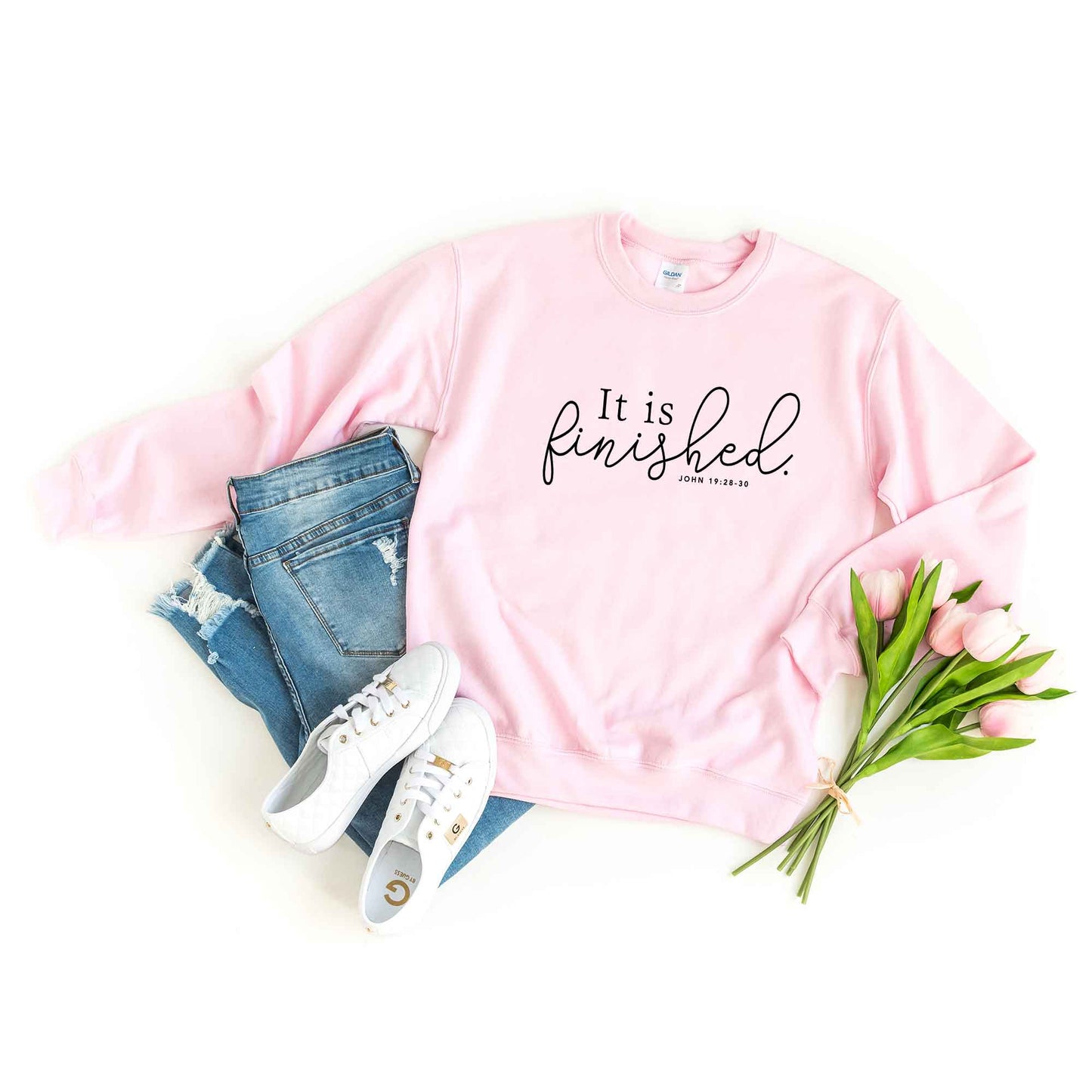 It Is Finished Scripture | Sweatshirt