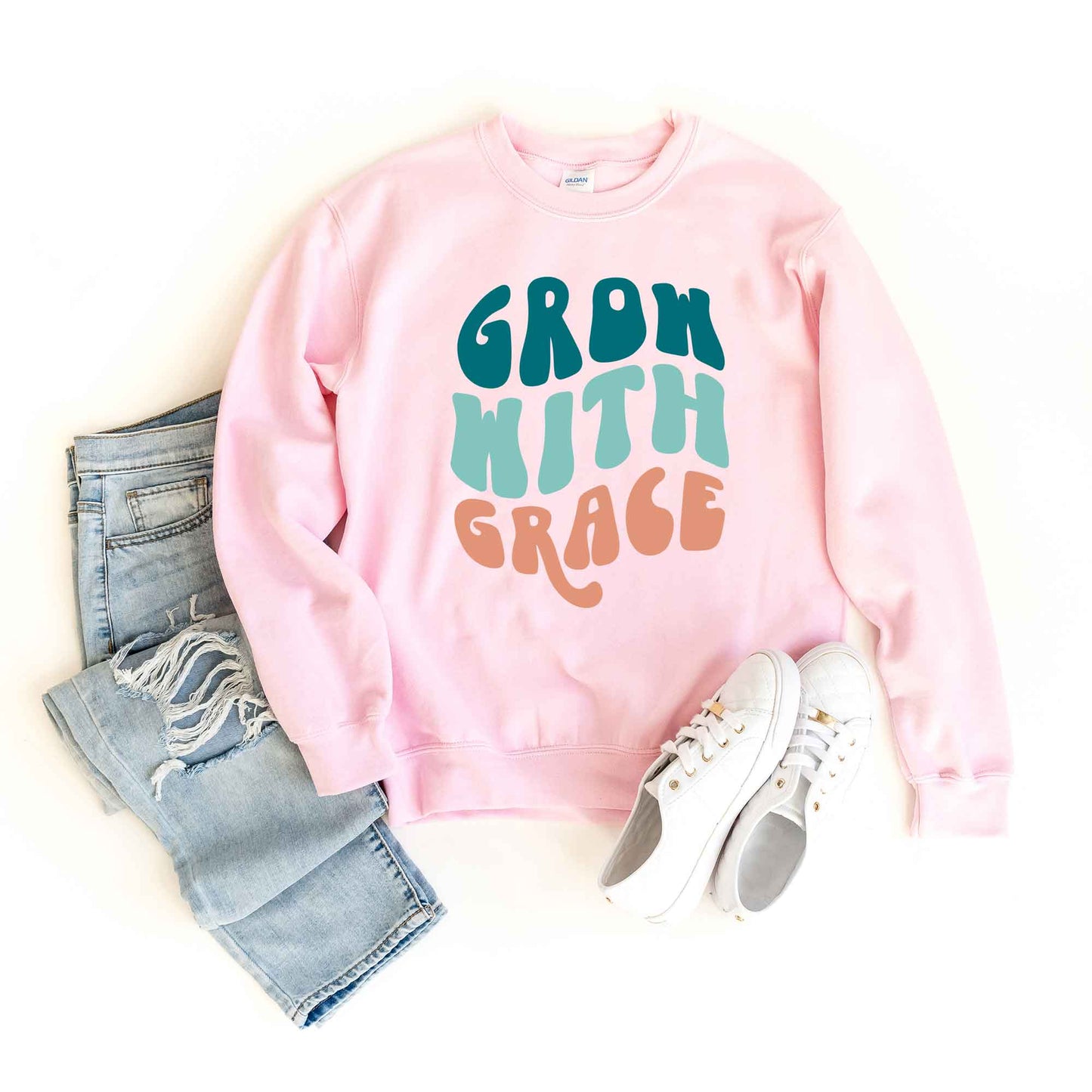 Retro Grow With Grace | Sweatshirt