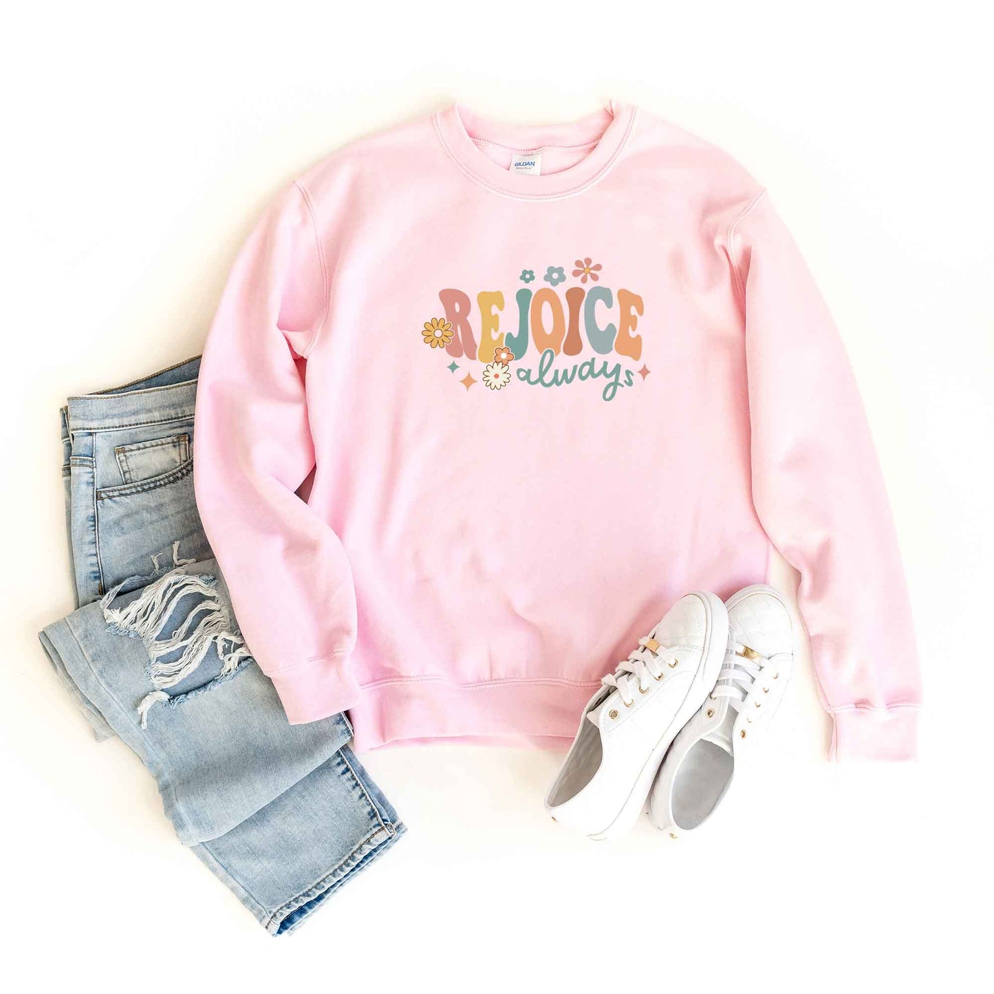 Rejoice Always Flowers | Sweatshirt