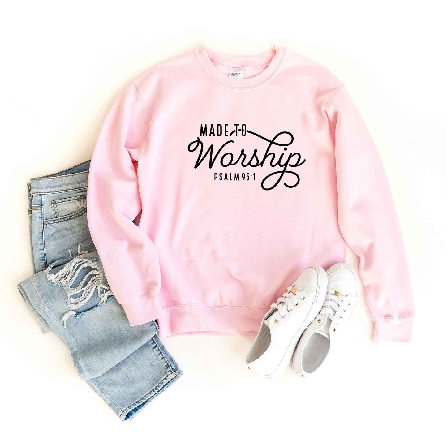 Made To Worship Scripture | Sweatshirt