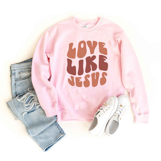 Retro Love Like Jesus | Sweatshirt