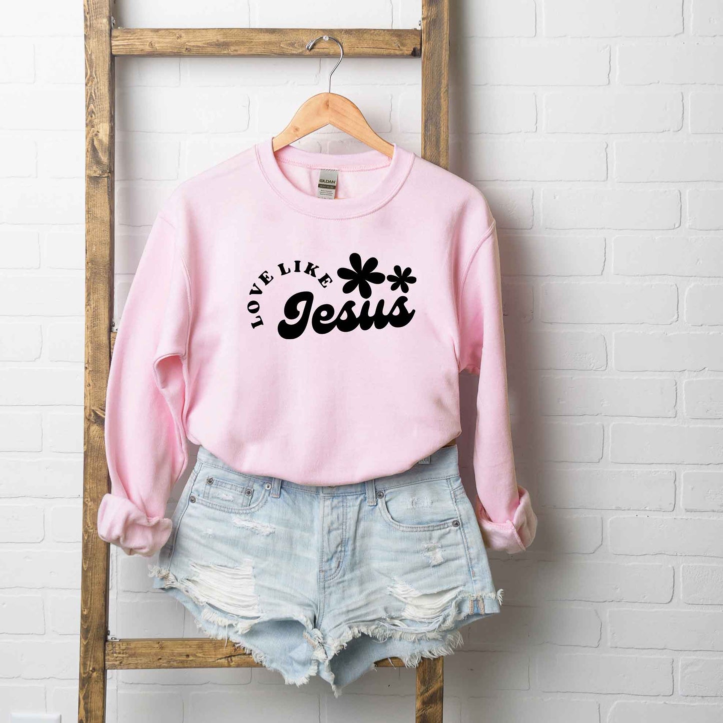 Love Like Jesus Flowers | Sweatshirt