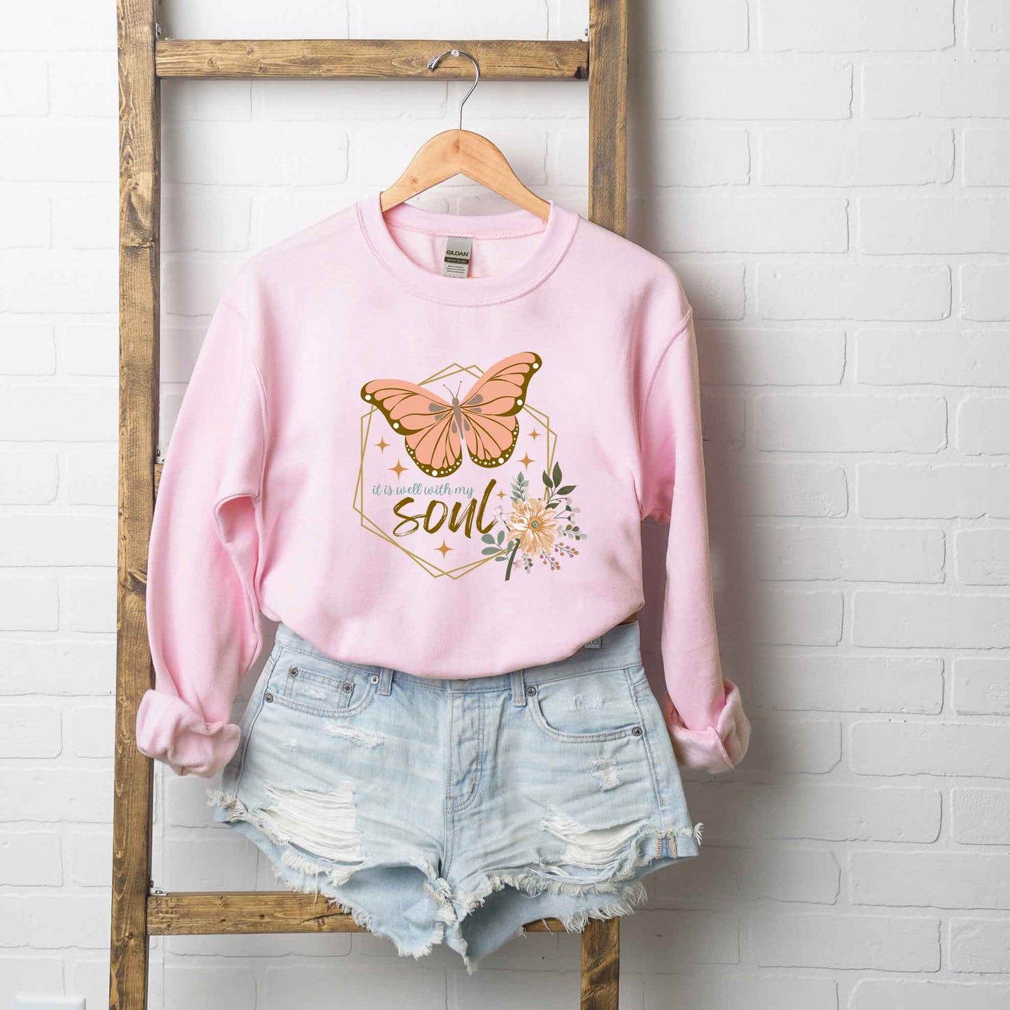 It Is Well Butterfly | Sweatshirt