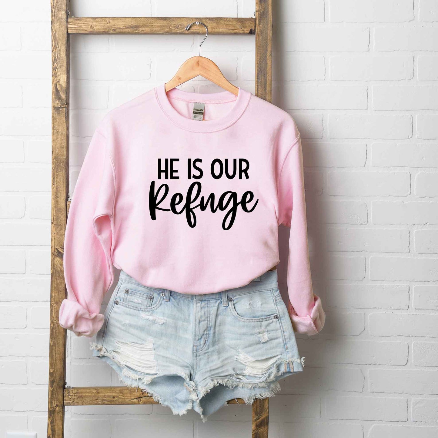 He Is Our Refuge | Sweatshirt