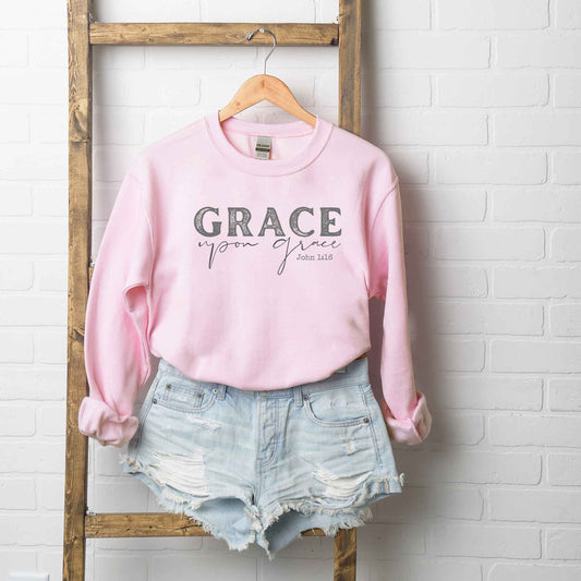 Grace Upon Grace Cursive | Sweatshirt