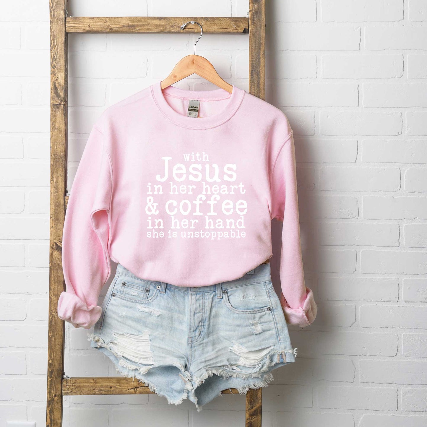 Jesus In Her Heart | Sweatshirt