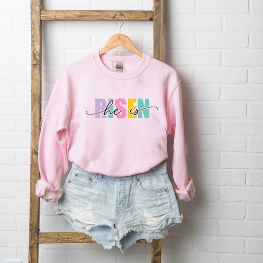 He Is Risen Colorful | Sweatshirt